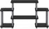 Furinno Tool-Free TV Stand for Entertainment, Black/Grey