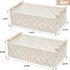 Countertop (Set 2) HOSROOME Macrame Storage Basket Boho Decor Baskets for Organizing Woven Decorative for Toilet Paper