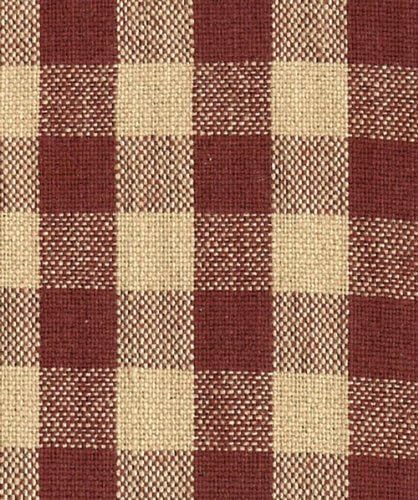 Home Collection by Raghu Barn Red/Nutmeg Heritage House Check Valance, 72 by 15.5-Inch (VL100017)