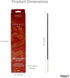 Hosley Dragon Blood Fragrance Incense Stick, Infused with Essential Oils for Long-Lasting Aromatherapy Bliss