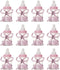 Fannuoncc 12 Pcs Baby Bottle Shower Favor, 3.5-Inch Mini Plastic Candy Bottles for