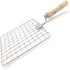Papad Jali Stainless Steel Wire Roaster Rack, Wooden Handle, Roast Grill Chapati, Toast Roti
