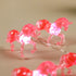 8.5 20LED Unicorn Night Lights Pink String Lights Cute Fairy Lights Unicorn Horse Gifts USB Plug in or Battery Power