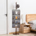 Dual Sided Hanging Shoe Organizer for Closet | Rotating Hanger with 24 Large Pockets (Grey-Mesh Pockets)
