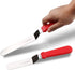 Offset Spatula Set of 3 for Cake Decorating - Red 6, 8 & 10 Inch Angled Icing Spatulas