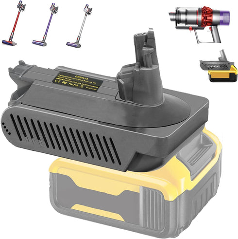 For Dyson V10 Battery Replacement, V10 Adapter for Dewalt 18V 20V MAX Li-ion Battery Converter