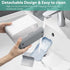 Boperzi Toothbrush and Toothpaste Holder Drainage for Bathroom Countertop with Adjustable Dividers, Large Toothpaste Caddy Organizer Storage Rustic Decor Set Anti-Slip for Shower,Family,Kids Gray by Boperzi