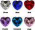 Personalized Custom Engraved Crystal Paperweight, Pink and Blue Diamond
