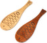 Honbay 2PCS Wooden Rice Paddle, Cute Fish Shaped Rice Spoon for Cooking Rice, Potato Salads, Desserts (2 Color)
