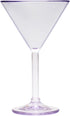 G.E.T. Heavy-Duty Shatterproof Plastic Martini Glasses, 10 Ounce, Clear, Set of 4