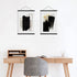 WITCOLOR Magnetic Poster Hanger Frame, 8x10 8x12 8x20 Black Wooden Magnet Hanging Kit for Walls
