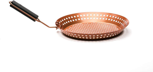 Outset QN77 Grill Skillet - Copper Non-Stick with Removable Soft-Grip Handle