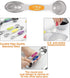 Magnetic Measuring Spoons Set, Stainless Steel Stackable Dual Sided for Cooking & Baking, Set of 8