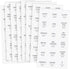 Talented Kitchen 144 Spice Labels Stickers - Preprinted White Spice Jar Labels for Organization, Water Resistant