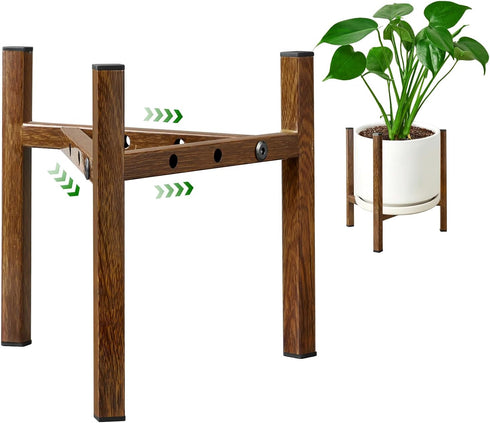 Airpark Adjustable Plant Stand Indoor, Metal Mid Century Modern Plants Stands, Stable
