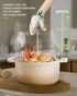 Vegetable Steamer Basket - 2 Layer Large Capacity Food Steamer for Cooking, Stainless Steel Folding Expandable