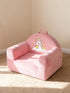 Cozy Kids Sofa Chair with Removable Washable Cover & Magic-Tape Backrest Toddler Chair, Crystal Velvet Furniture