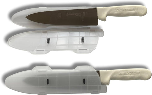 Blade Guard Knife Blade Protection Cover, Secure Fit Sheath for Storage or Transport, Dishwasher Safe BPA-Free, Clear