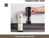 Set, 6 2packBlack+Cream Stainless Steel Rechargeable Electric Salt and Pepper Grinder USB Charging with Dust Cover