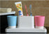 Set Eslite Bathroom Toothbrush Toothpaste Stand Organizer Plastic Storage Rack