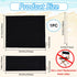 21~16x8~21" GORGECRAFT Directors Chair Covers Canvas Replacement Seat Cover Black Canvas Seat and Back Kit with Wood