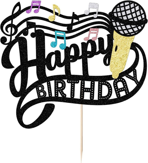 Music Birthday Cake DecorationHost Music Cake Decor Karaoke Musical Theme Cake DecorationMusician Party Birthday party