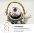 Angoily Rattan Teapot Handle Replacement for Japanese Ceramic Pot, Pottery Tea Pots, 3pcs Handle Accessories