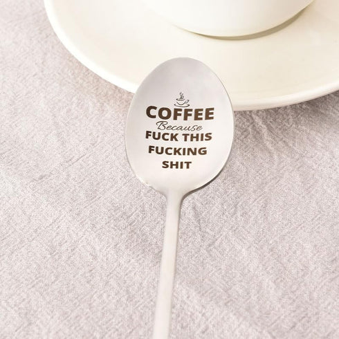 Funny Coffee Spoons Gifts for Best Friend - Christmas & Birthday Gifts for Women, Teen Girls, Men