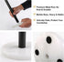 African Genuine Marble Paper Towel Holder, 6" Metal Rod Stand for Kitchen Organization, Fits Standard Size Rolls (Namib