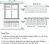 MIULEE Window Valance Half Sheer Curtains, Rod Pocket Voile Drapes, Extra Wide for Small Window, 60 x 18 Inch