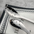 AOOSY Small Slotted Spoons - 2 Set of Modern Stylish Thick Heavy-weight Stainless Steel Caviar Spoon