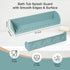 4 1 Pack Tub Splash Guard for Kids, Water Splash Guard for Bathtub Edge, Bath Toy Storage and Play Shelf, Bathroom