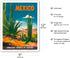 Vintage Travel Poster by Magallón c.1948 - Mexico - Ciudad Juarez Chihuahua - Direccion General de Turismo - 9in x 12in