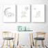 VLOLIFE (12X16inchX3 , Cartoon Baby Animal Picture Sheep Nursery Poster Art Canvas Painting Nordic Kid Child Bedroom