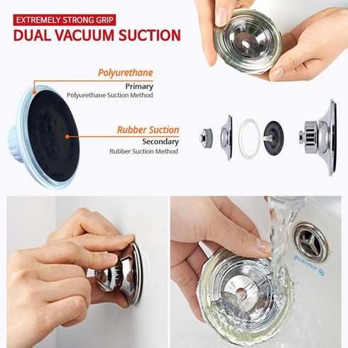Bath Beyond Suction Cup Hooks (4 Pack) - Heavy Duty Organizer for Kitchen, Bathroom, Shower, RV Up to 4 LBS