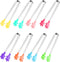 8PCS Silicone Mini Tongs - 5Inch Hand Shape Food Tongs for Serving Food, Ice Cube, Fruits, Barbecue