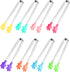 8PCS Silicone Mini Tongs - 5Inch Hand Shape Food Tongs for Serving Food, Ice Cube, Fruits, Barbecue