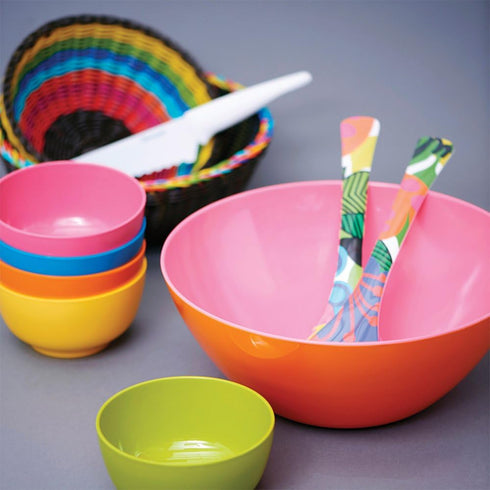 French Bull Melamine 6-Piece Bowl Set, Solid Color, 4" Mini Bowls