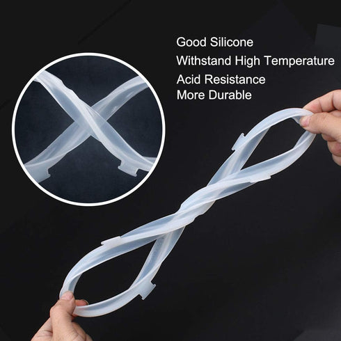 uxcell Silicone Gasket Sealing Ring for Electric Cookers, 8.7 Inch Inner Diameter, Fits 5/6 QT Models, Set of 2