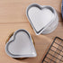 Heart Baking Pans, 3pcs Bakeware Cups for Jelly, Chocolate, Cheesecake, Non-stick Metal Kitchen