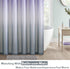 KGORGE Bath Shower Curtain, Waterproof Farmhouse Shower Curtains, 72 Wide x 72 Long, Purple and Grey