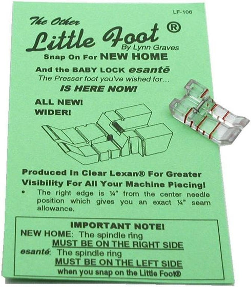 Little Foot, Snap On Elna New Home/Janome Foot