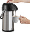 Airpot Coffee Carafe, 85 OZ / 2.5L Large Insulated Stainless Steel Thermos Urn