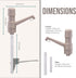 Oil Dispenser for Kitchen, Olive Oil Bottle Pump for Cooking Oil