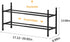 TZAMLI 2-Tier Closet, 17.2"-30" 9" 14" Inch Expandable Metal Shoe Rack for Stackable Shoe Organizer Adjustable Metal