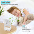 ELZO Small Desk Fan, 4000mAh Mini Foldable Travel Fan, Ultra-Quiet Battery Operated with 3 Speeds, 225° Tilt for Home,