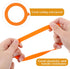6 Pcs Airtight Rubber Seals Rings for Glass Jars, Leak-proof Silicone Replacement Gasket - 3.7 Inches (Orange)