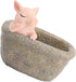 Yardwe Ceramic Planter, Unique Cactus Pot, Decorative Airplant Pot, Mini Container for Bonsai or Desk Topper