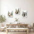 3 (11x14inchx3Pcs) CXHOSTENT Woodland Animal Nursery Wall Art Forest Animal Wall Decor Pieces Fox Raccoon Bear Pictures
