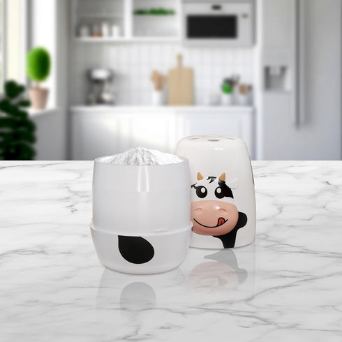 Cow Fridge Baking Soda Deodorizer, Fun Container for Fridge and Freezer Odor Eliminator, BPA-Free Baking Soda
